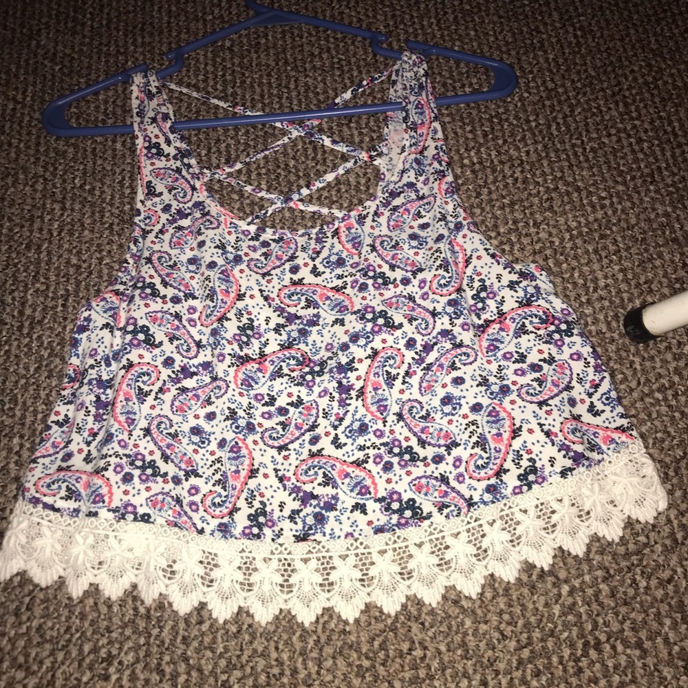 Flowy Criss Cross Top